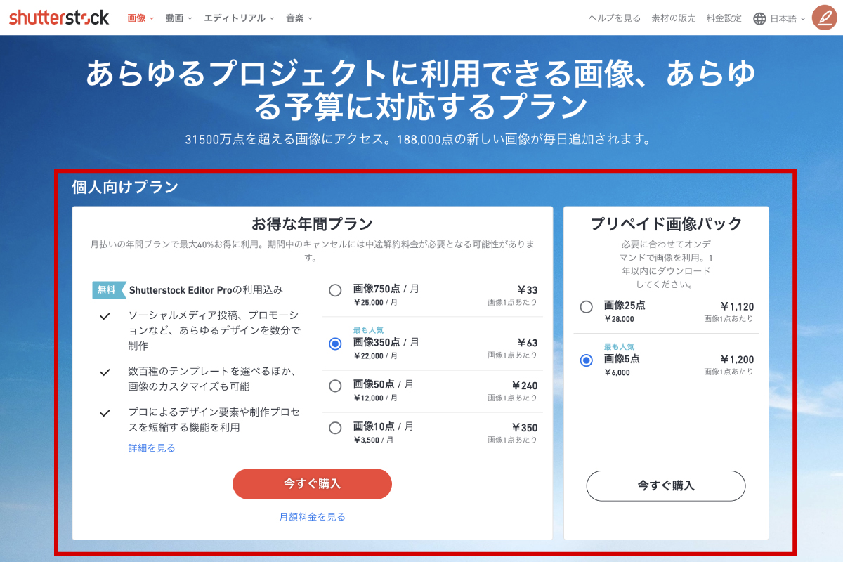個人向けの図
