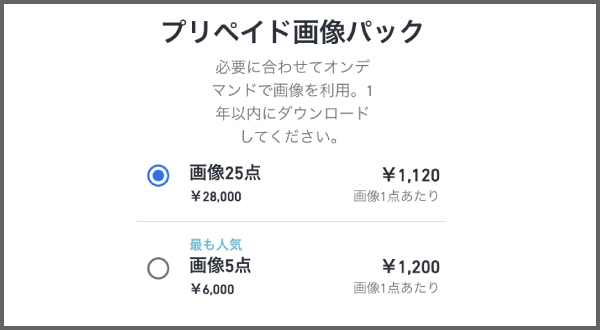 プリペイド画像の図